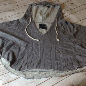 Victorias Secret Grey Coverup Hoodie Women Size S Swimsuit Cover Workout Coverup